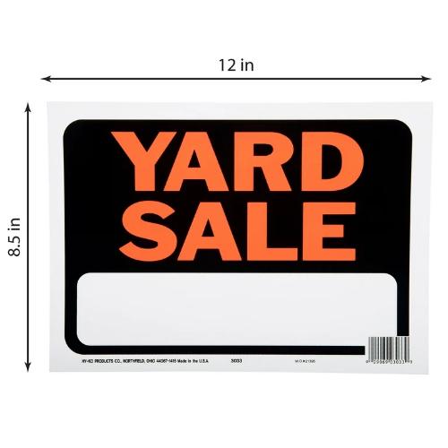 Hy-Ko "Yard Sale" Sign