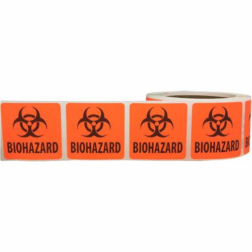 Biohazard Adhesive Warning Sticker