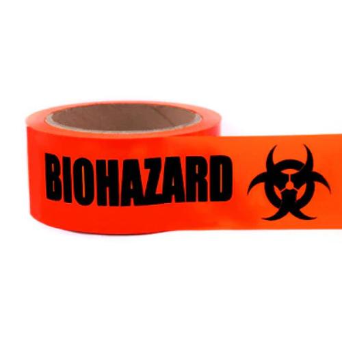 Orange Biohazard Safety Tape