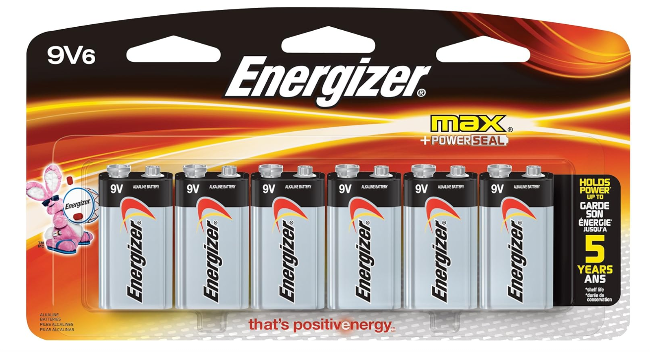 9V6 Energizer Max  [1 Pack 6Per Pack]