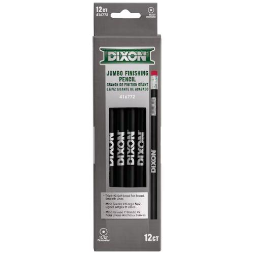 Jumbo Finishing Pencils (12-Pack)