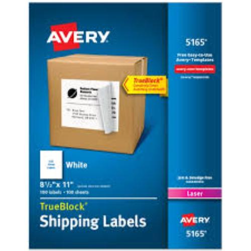 Avery Shipping Labels 5165