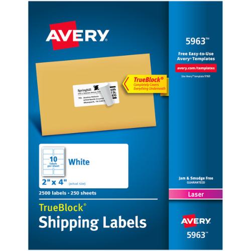 Avery Shipping Labels 5963