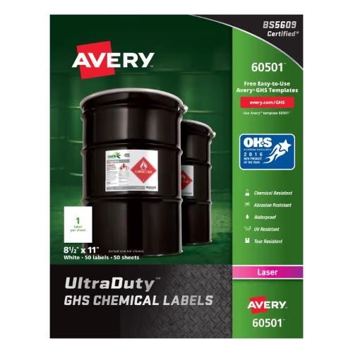UltraDuty GHS Chemical Labels