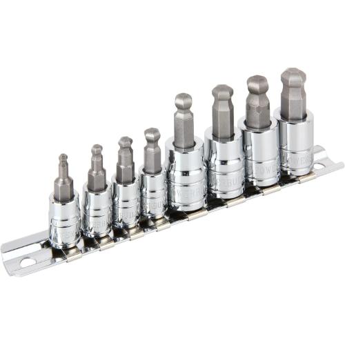 8-Piece Metric Wobble Hex Bit Set