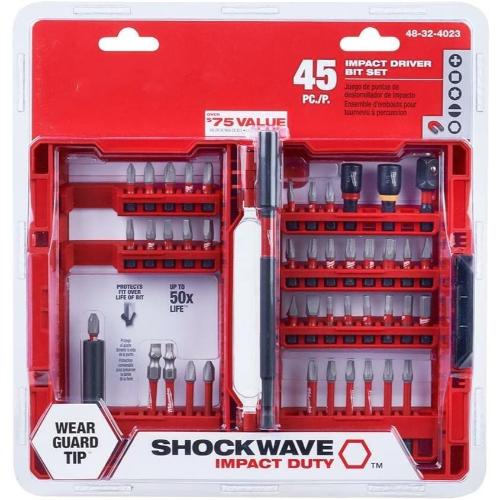 45-Piece Impact Driver Bit Set