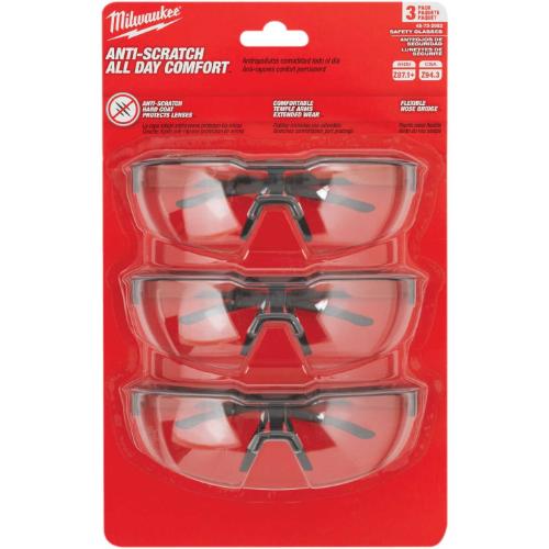 Milwaukee 3-Pack Safety Glasses