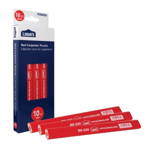 10-Count Red Carpenter Pencils