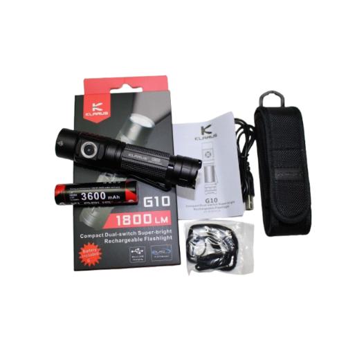 Compact Dual Switch Rechargeable Flashlight