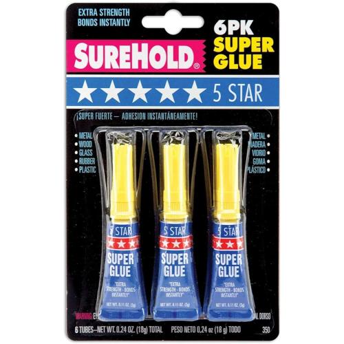 SureHold 6-Pack Super Glue