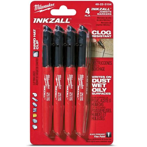 4-Piece Fine Point Permanent Marker Set