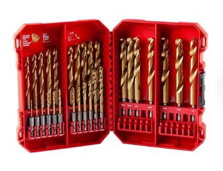 SHOCKWAVE Impact Duty™ RED HELIX™ Titanium Drill Bit Set - 29PC