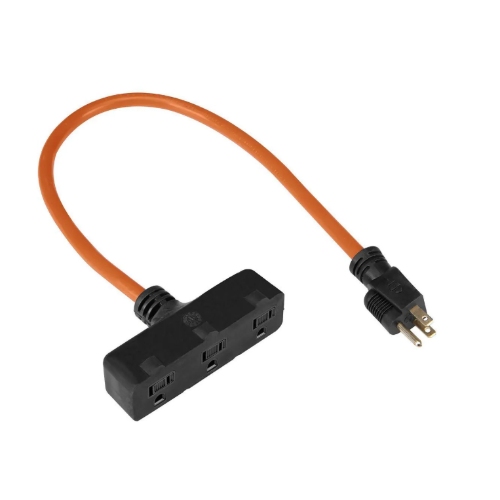 Vanguard 2ft 12gauge triple tap 3 outlet extension cord