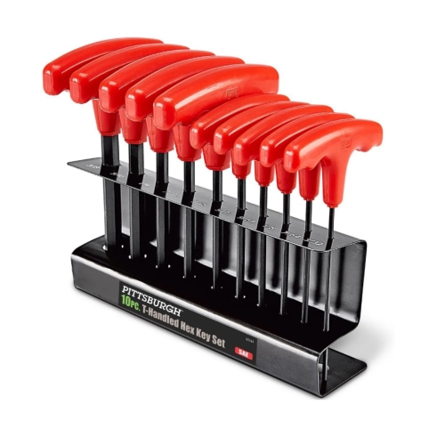 Pittsburgh 10 Pc T-Handled Hex Key Set Metric