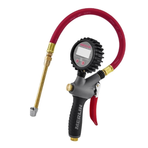 MERLIN Pistol Grip Inflator with Digital Gauge