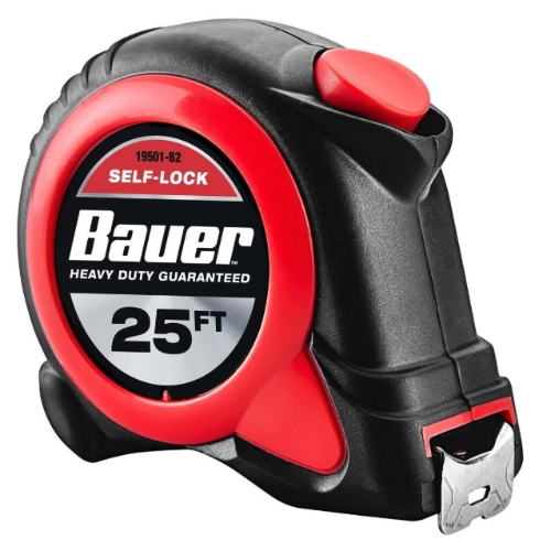 Bauer 19501-B2 25Ft Self locking Tape Measure