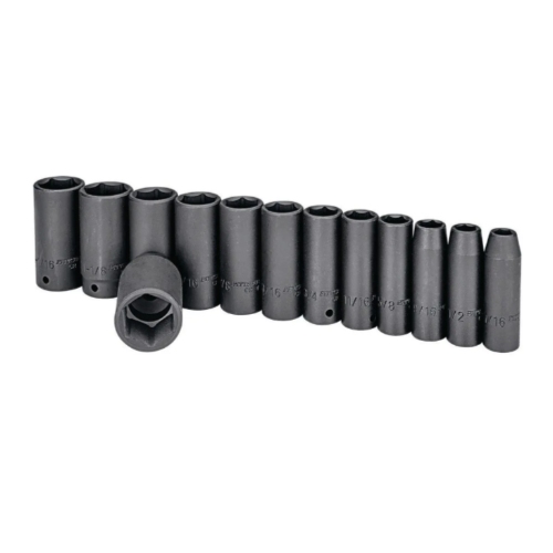 Pittsburgh 1/2” Drive 13 Pc Deep Impact Socket Set