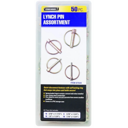 StoreHouse Lynch Pin Assortment 50pc