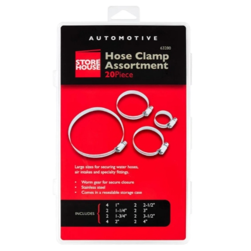 StoreHouse Automotive Hose Clamp Assortment 20pc