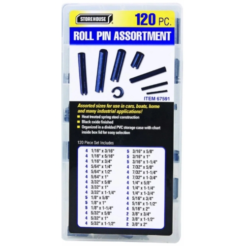 Storehouse 120pc Roll Pin Assortment