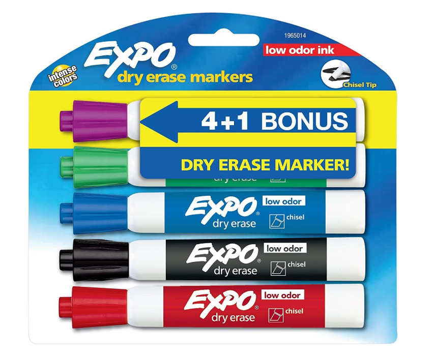 Expo Dry Erase Marker 5Per Pk