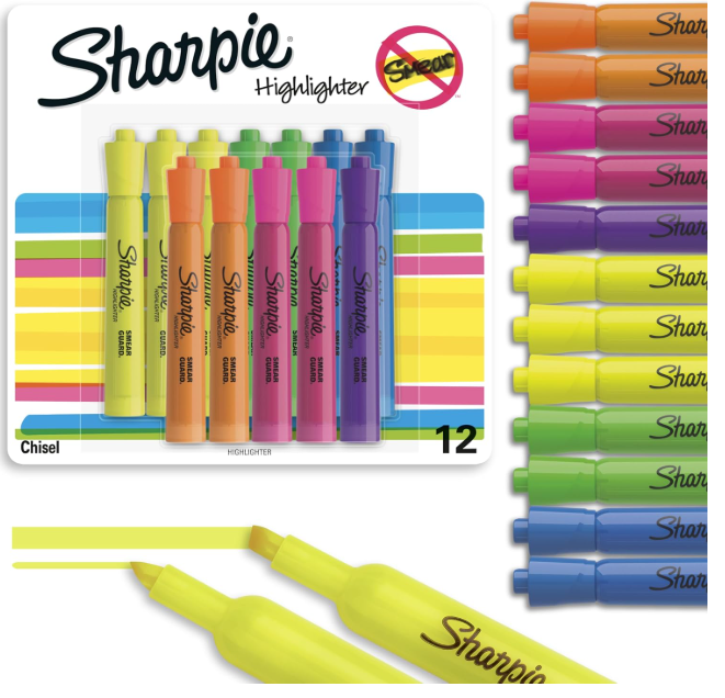 Sharpie Highlighter 12Per Pk