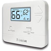 Single Stage Battery Or Hardwire Non Programmable Thermostat