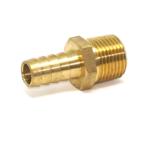 Male Hose Barb Shank 3/4" Hose To 1/2" Npt Brass