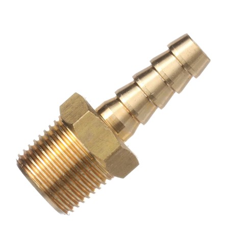 Male Hose Barb Shank 1" Npt Brass