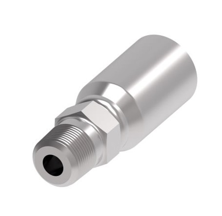 E Series Crimp Fitting Male Npt Straight 3/4"