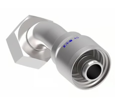 DKO FEMALE SWIVEL 45° ELBOW (HEAVY DUTY) 24° CONE SEAT x -16 HOSE BARB