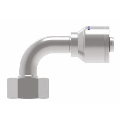 DKO FEMALE SWIVEL 90° ELBOW (HEAVY DUTY) 24° CONE SEAT x -12 HOSE BARB
