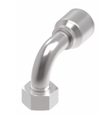 DKO FEMALE SWIVEL 90° ELBOW (HEAVY DUTY) 24° CONE SEAT x -20 HOSE BARB