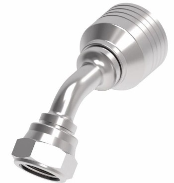 4-WIRE 4S JIS/BSPP FEMALE SWIVEL 45° ELBOW x -08 HOSE BARB