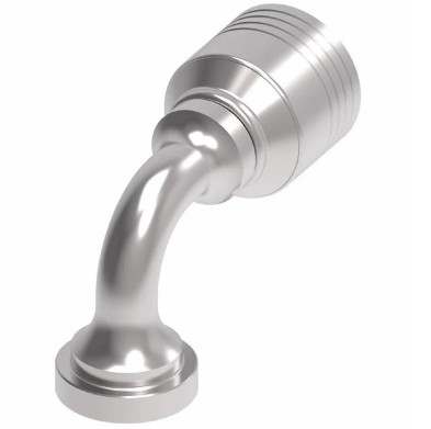 EATON FITTING (PERM) 4-SPRL 61-FLANGE 90° ELBOW x -08 HOSE BARB