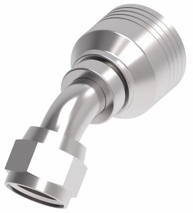 EATON FEMALE JIC SWIVEL 45° ELBOW x -10 HOSE BARB