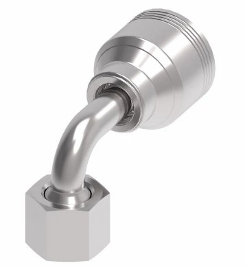 EATON 4S 90° SHORT DROP ELBOW -10 FEMALE O-RING SEAL SWIVEL x -10 HOSE BARB