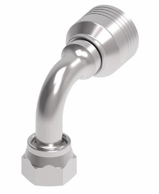 EATON 4S  90° ELBOW|-12 FEMALE O-RING SEAL SWIVEL x -10 HOSE BARB