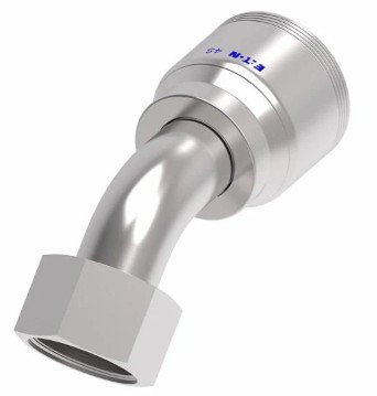 EATON 4WS 45° ELBOW|-16 FEMALE O-RING FACE SEAL x -16 HOSE BARB