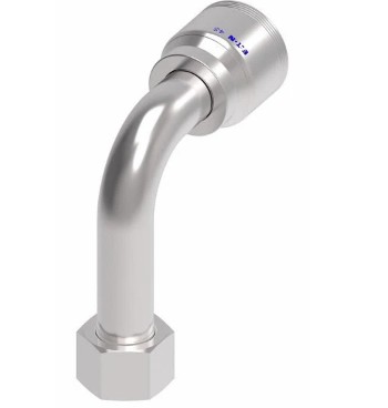 EATON 4S 90° ELBOW|-16 FEMALE O-RING FACE SEAL x -12 HOSE BARB