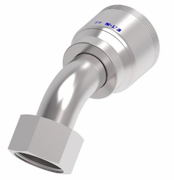 EATON 4WS 45° ELBOW| -20 FEMALE O-RING FACE SEAL x -16 HOSE BARB