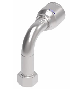 EATON 4WS 90° LONG DROP ELBOW| -20 FEMALE O-RING FACE SEAL x -20 HOSE BARB