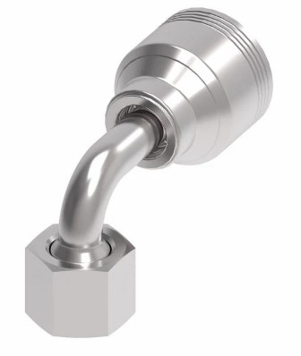 EATON 4WS 90° ELBOW|-06 FEMALE O-RING FACE SEAL x -06 HOSE BARB