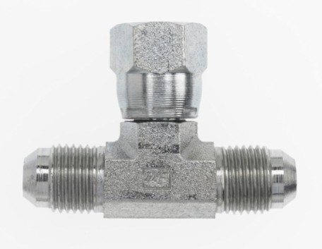 1/2"MALE JIC x 1/2"MALE JIC x 1/2"FEMALE JIC BRANCH TEE FORGED