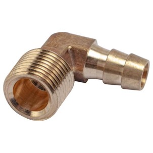 Brass Short Shank Type Fitting, 0.38 Inch Hose ID to 3/8-18 Male NPT