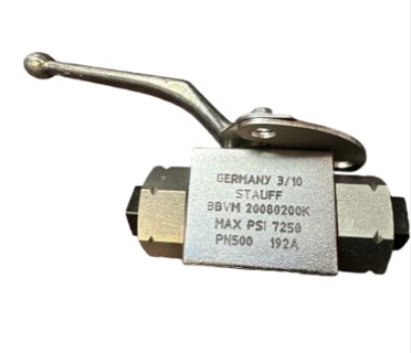 Stauff 1/2" Npt Ball Valve 7250 Psi