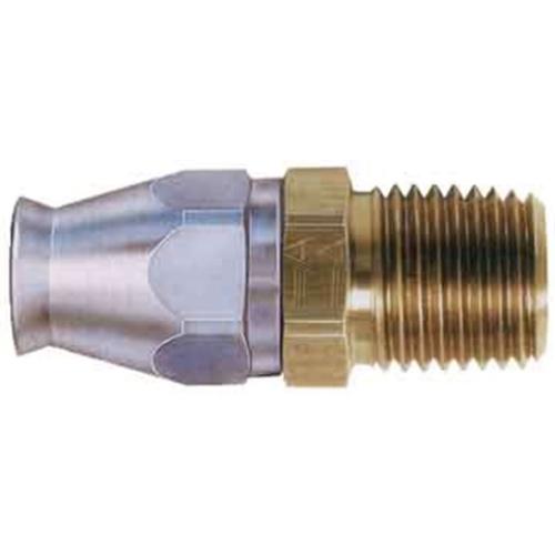 REUSABLE STEEL MALE PIPE -04AN to 1/4