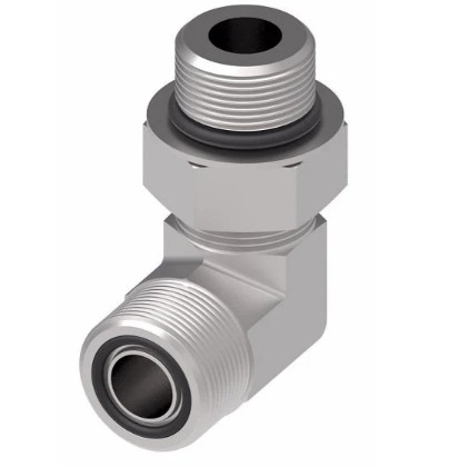 EATON ZINC PLATED STEEL 3/8" MALE O-RING SEAL x 3/8" MALE O-RING BOSS