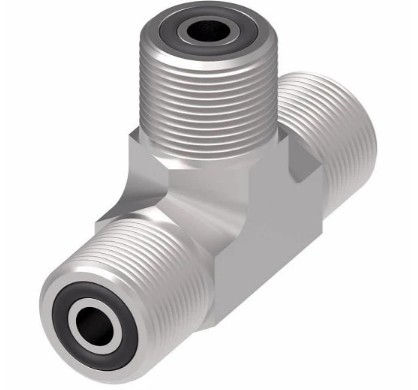 EATON ADAPTER TEE -08 MALE O-RING SEAL x -08 MALE O-RING SEAL