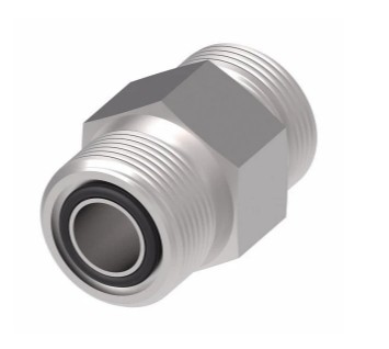 EATON ZINC PLATED STEEL 5/8" MALE O-RING SEAL x 5/8" MALE O-RING SEAL